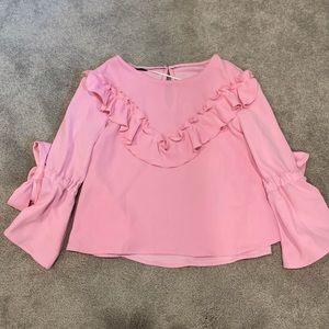 Pink Zara Top with Detailing